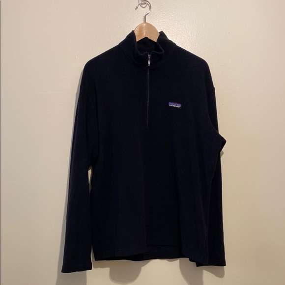 Patagonia Men's Navy Zip-Up Sweater. Size L - Picture 1 of 6
